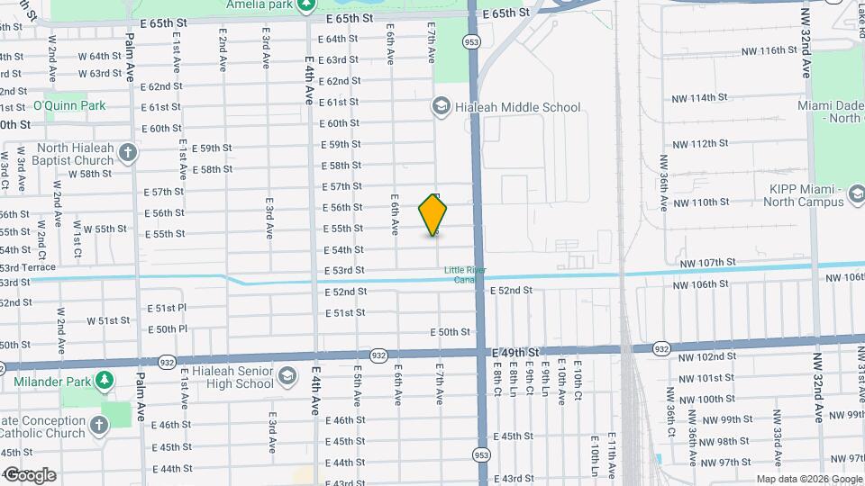 5420 E 7th Ave Map and Location Details