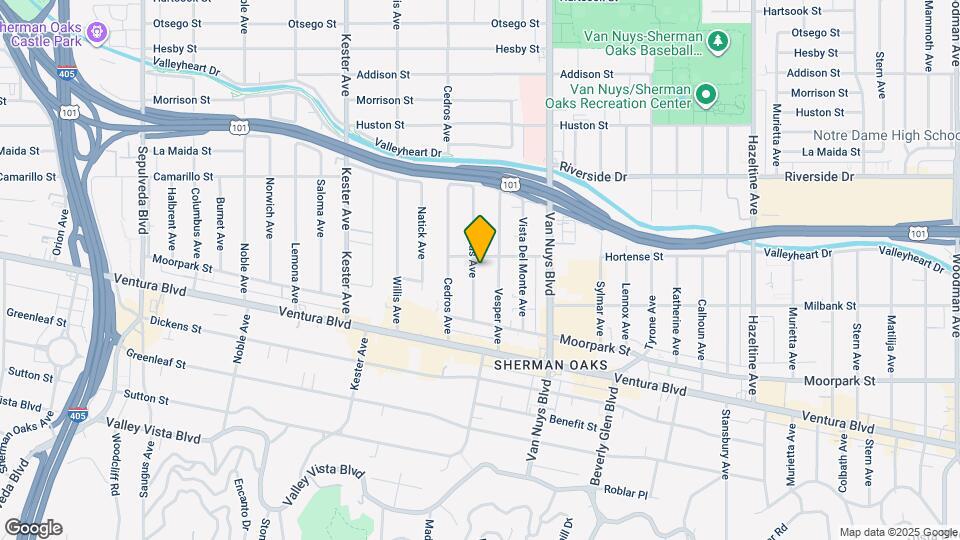 4544 Tobias Ave Map and Location Details
