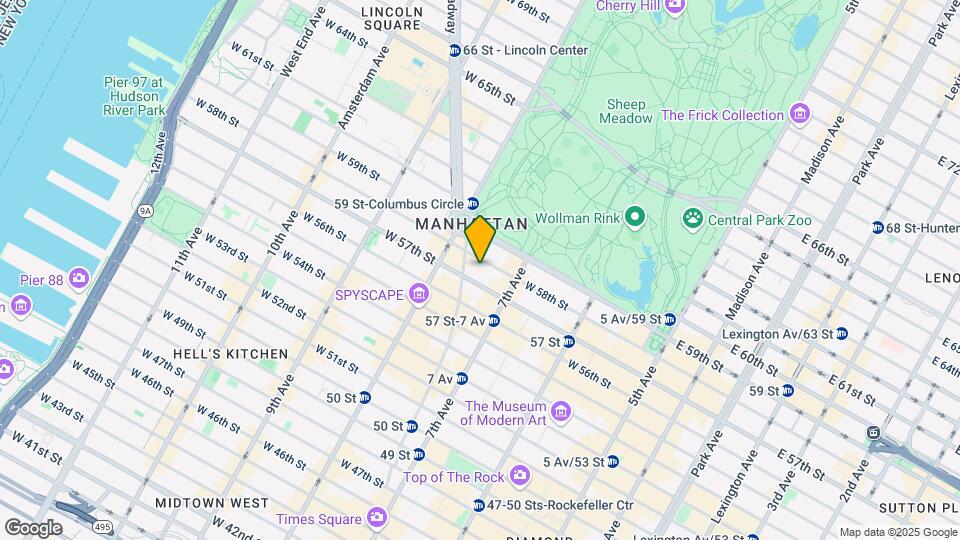 217 W 57th St Map and Location Details