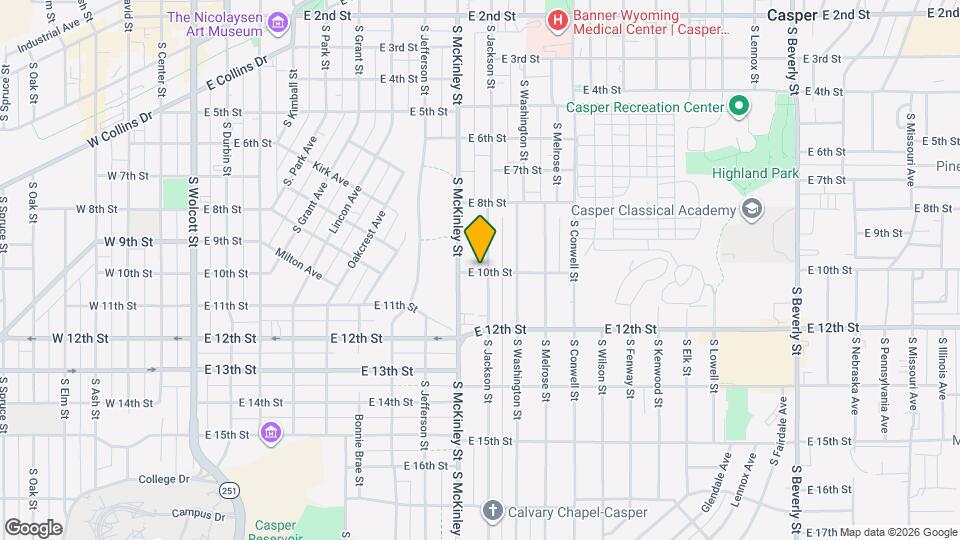 952 S Jackson St Map and Location Details