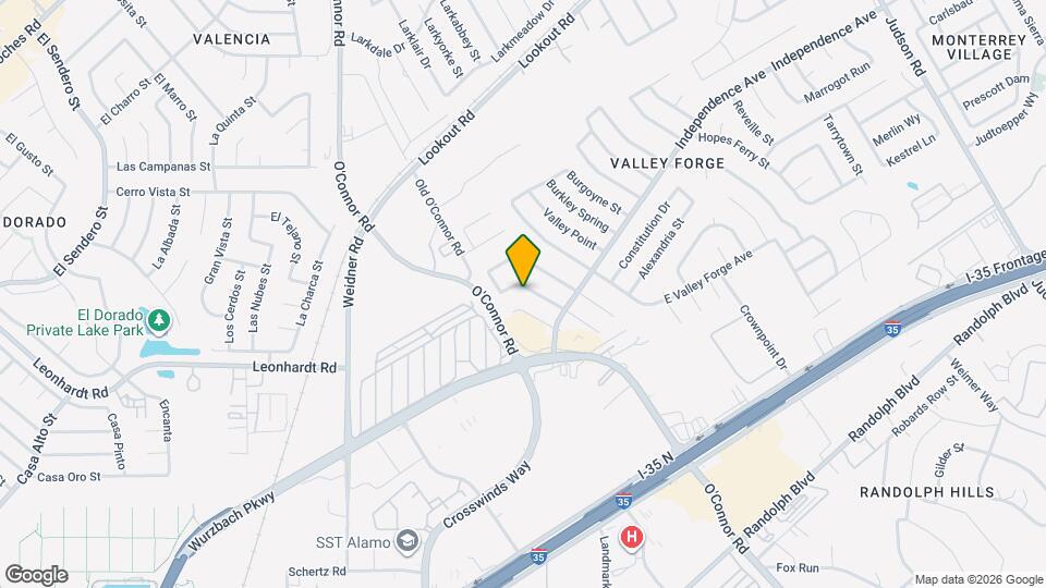 5822 Moores Creek Map and Location Details