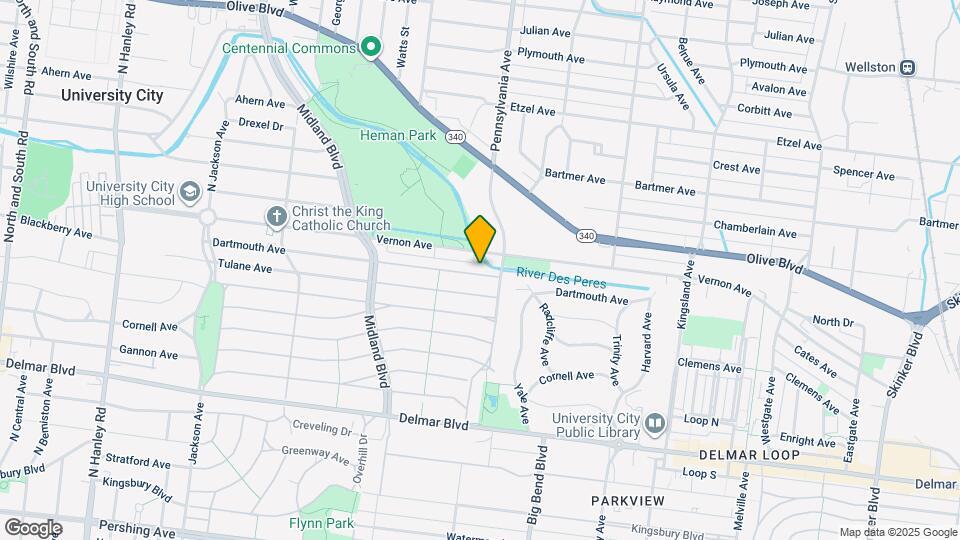 7019 Dartmouth Ave, Unit 2nd Floor Map and Location Details