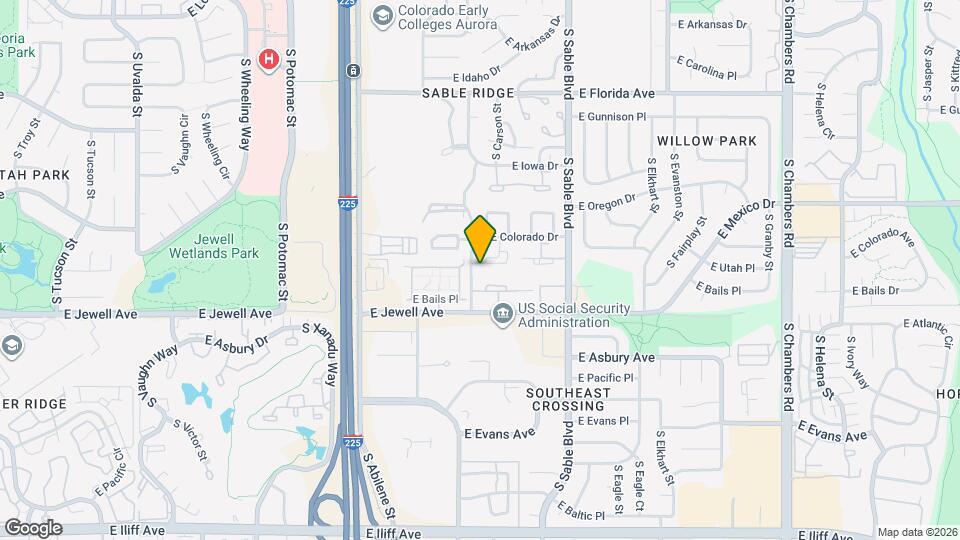 14102 E Colorado Dr Map and Location Details