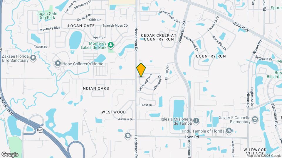 11422 Wheeling Dr Map and Location Details