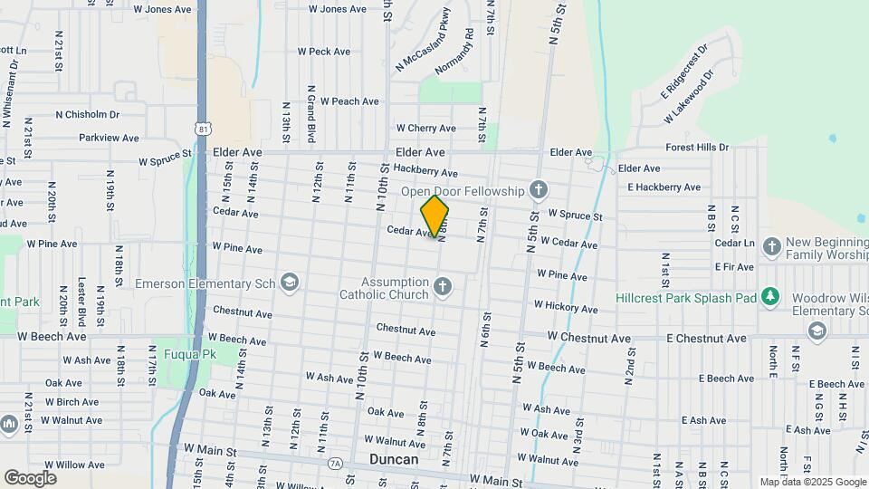 713 N 8th St Map and Location Details