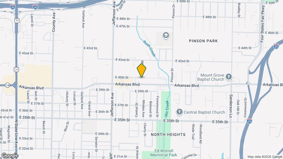 1620 E 40th St Map and Location Details