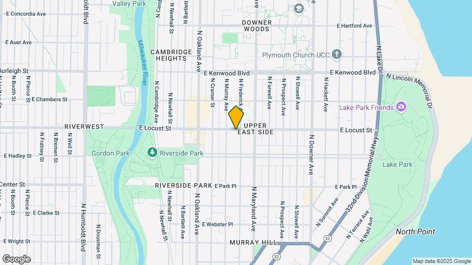 2863 N Frederick Ave, Unit 1 Map and Location Details