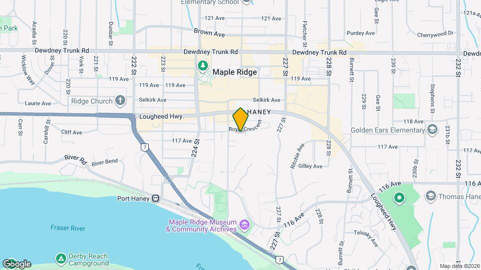 Maple Ridge - Royal Crescent Map and Location Details