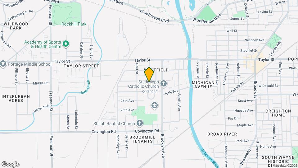 2101 Eby Ave Map and Location Details