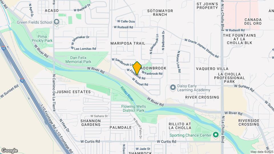 2709 W Firebrook Rd Map and Location Details