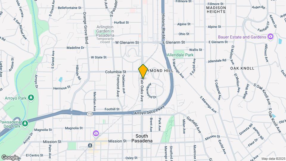 238 Fair Oaks Ave Map and Location Details