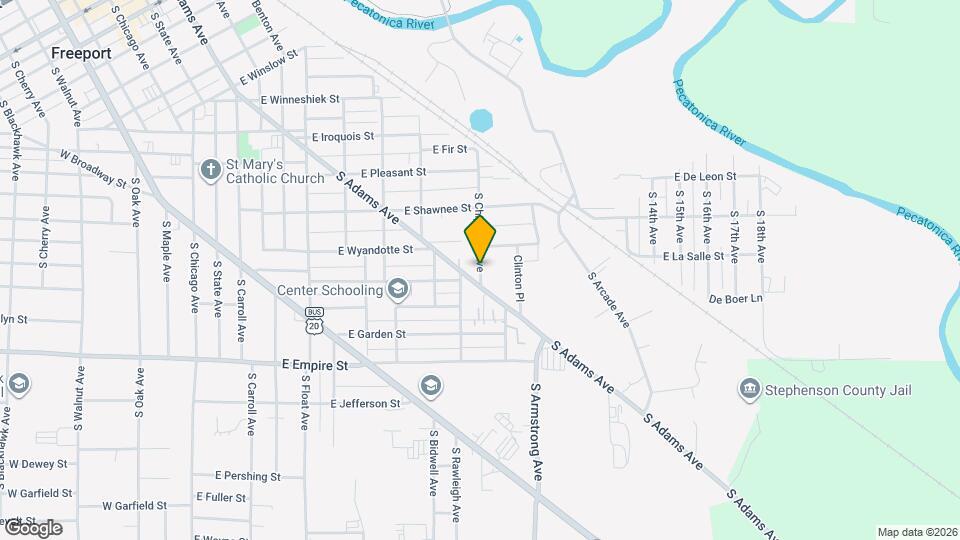 925 S Chippewa Ave Map and Location Details