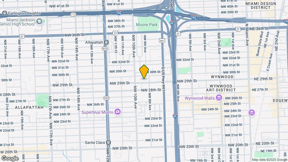845 NW 29th St Map and Location Details