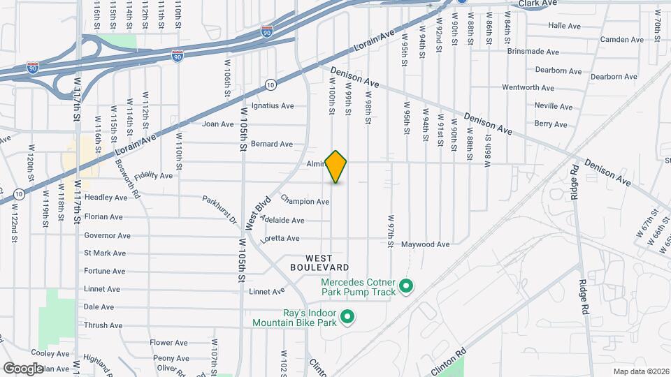 3397-3397 W 100th St Map and Location Details