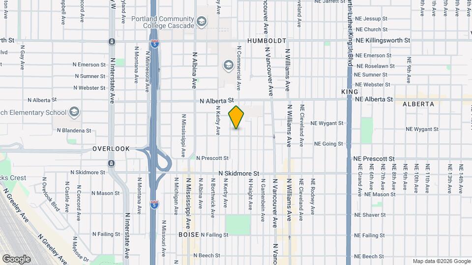 4713 N Commercial Ave Mapa y Detalles de la Ubicación