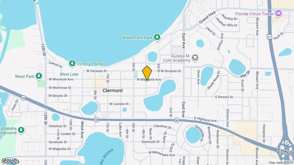 387 W Minneola Ave Map and Location Details
