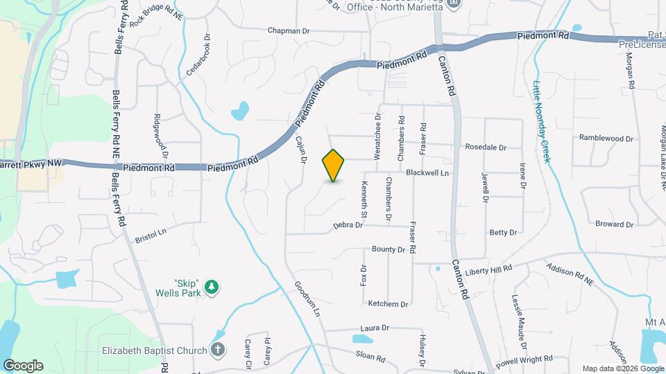 2532 Hidden Hills Dr Map and Location Details