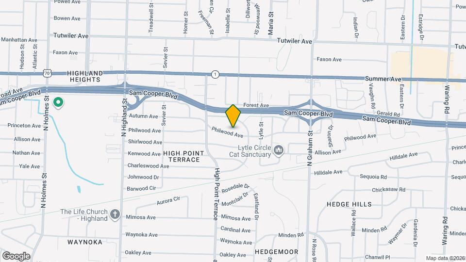 3784 Philwood Ave Mapa y Detalles de la Ubicación