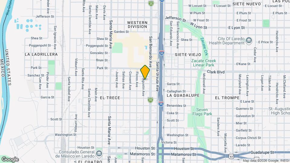 1805 San Agustin Ave Mapa y Detalles de la Ubicación