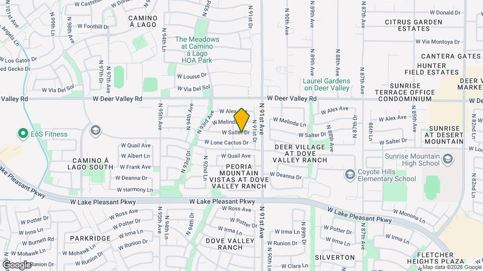 9161 W Salter Dr Mapa y Detalles de la Ubicación