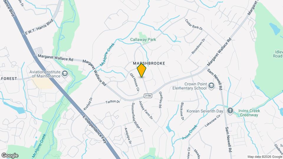 9620 Clifton Meadow Dr Mapa y Detalles de la Ubicación