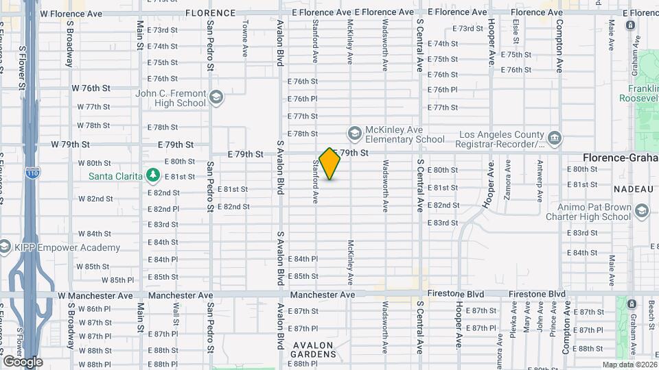 723 E 81st St Map and Location Details