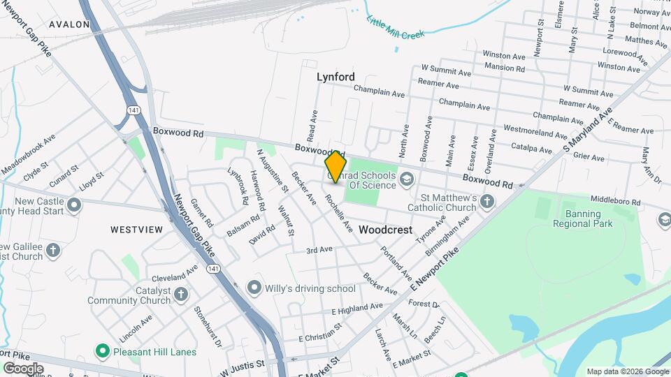 604 Fallon Ave Map and Location Details