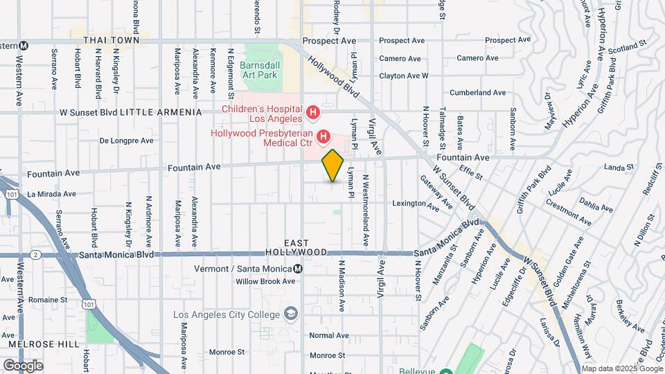 4634 La Mirada Ave Map and Location Details