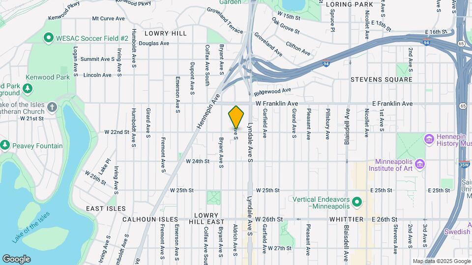 703 W 24th St Map and Location Details