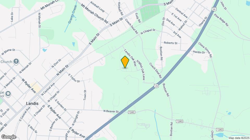 823 Georgia Oak Ln Map and Location Details