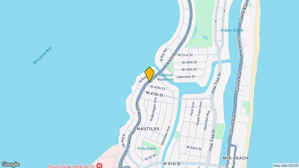 1045 W 47th Ct Map and Location Details