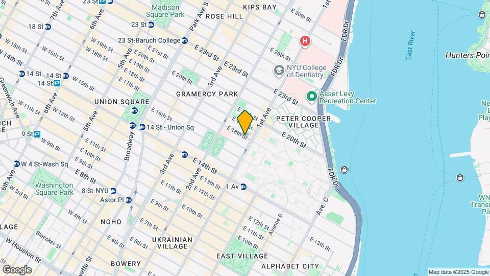 346 E 18th St-Unit -5B Map and Location Details