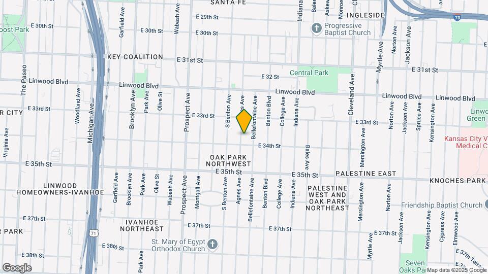 3341 Agnes Ave Mapa y Detalles de la Ubicación