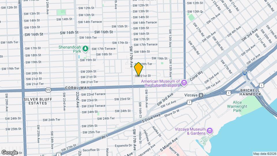 1650 SW 21st St Map and Location Details