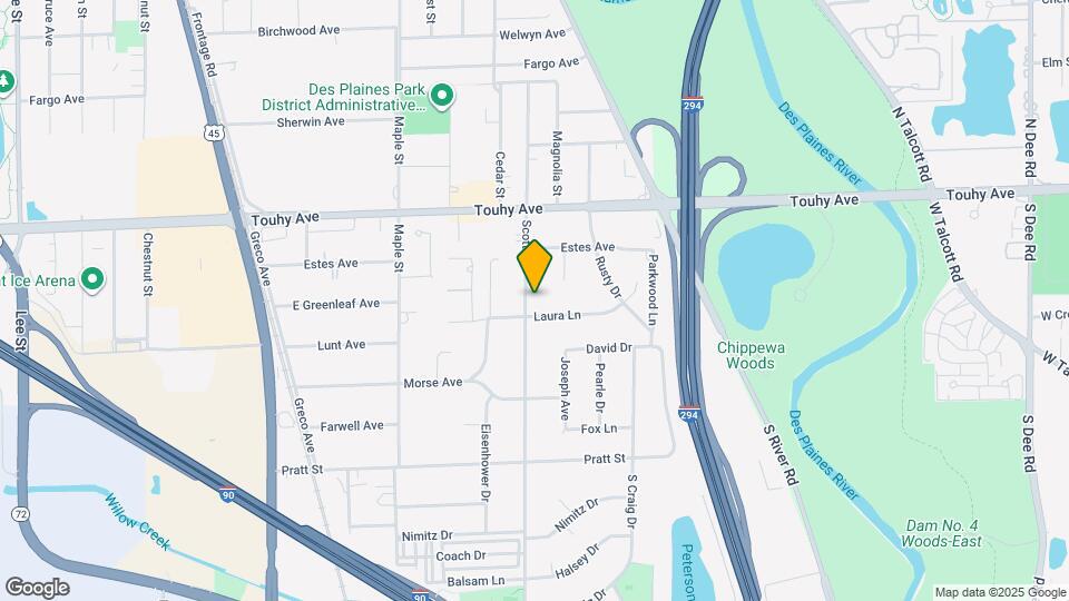 2537 S Scott St Map and Location Details