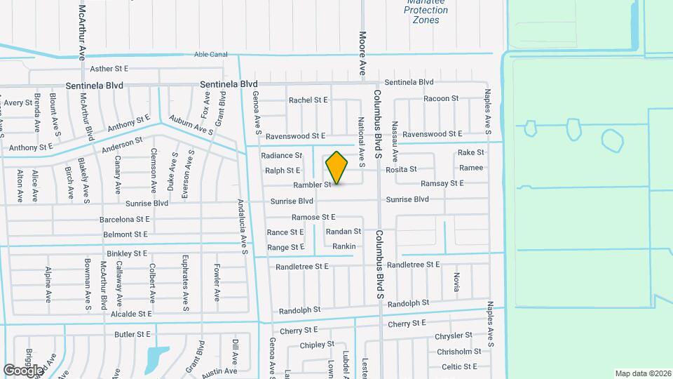 1138 Rambler St Map and Location Details