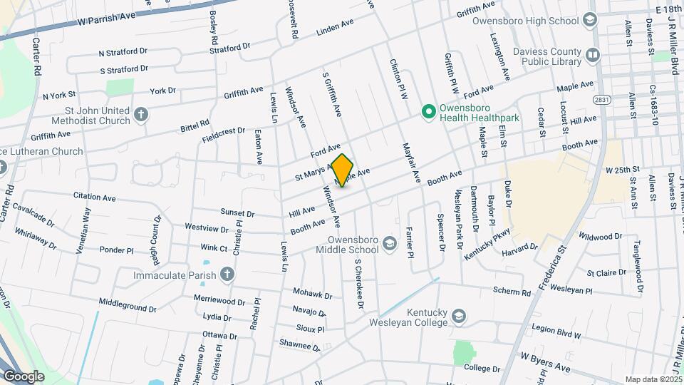 1503 Hill Ave Mapa y Detalles de la Ubicación