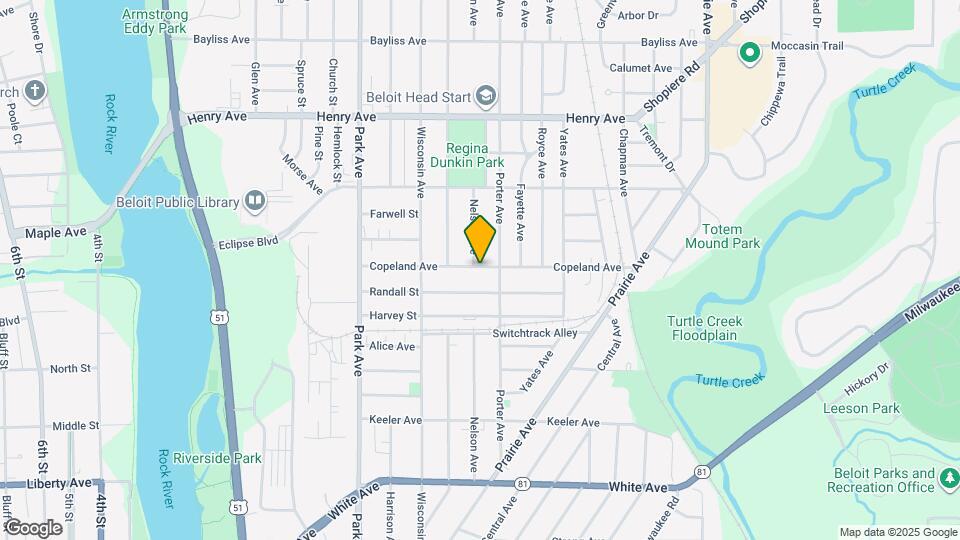 1310 Copeland Ave Map and Location Details