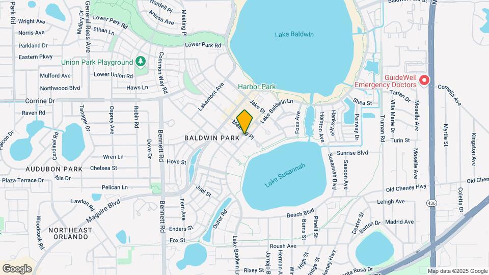 1368 Lake Baldwin Ln Mapa y Detalles de la Ubicación
