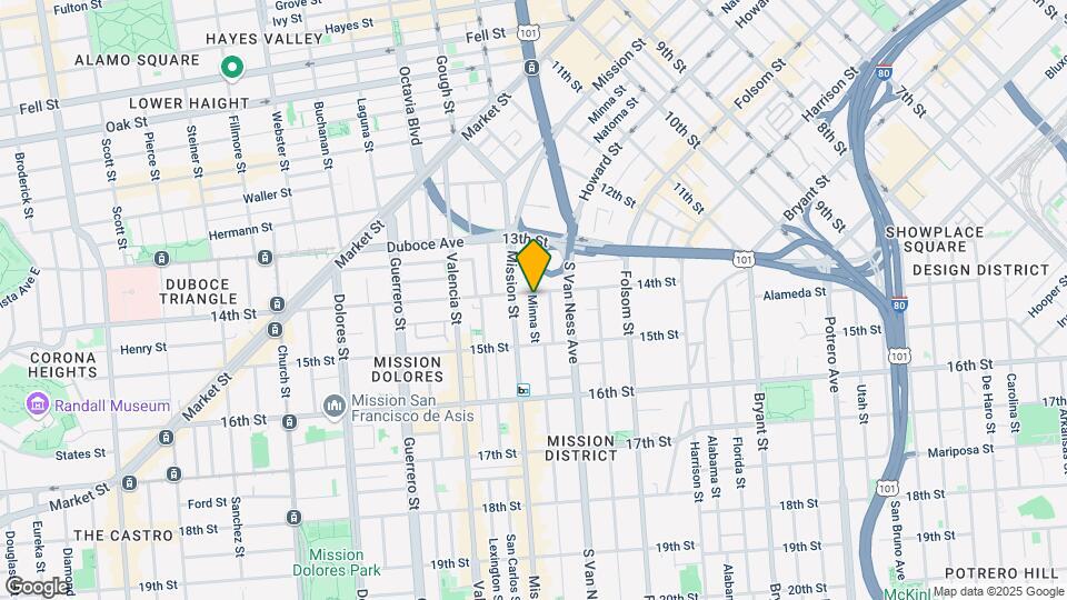 1303 Minna St Mapa y Detalles de la Ubicación