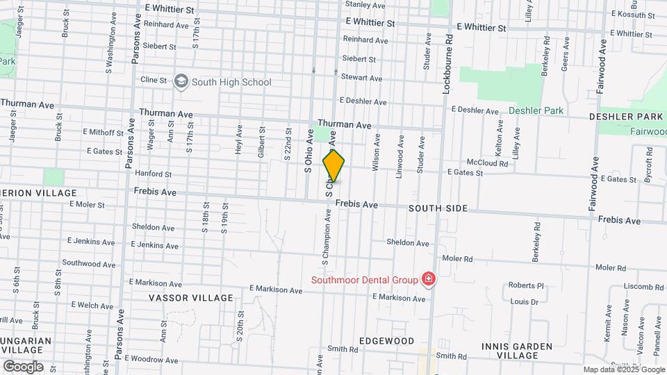 1430 S Champion Ave Map and Location Details