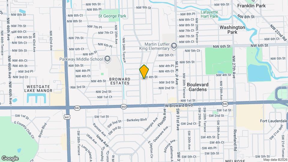 311 NW 33rd Terrace Map and Location Details