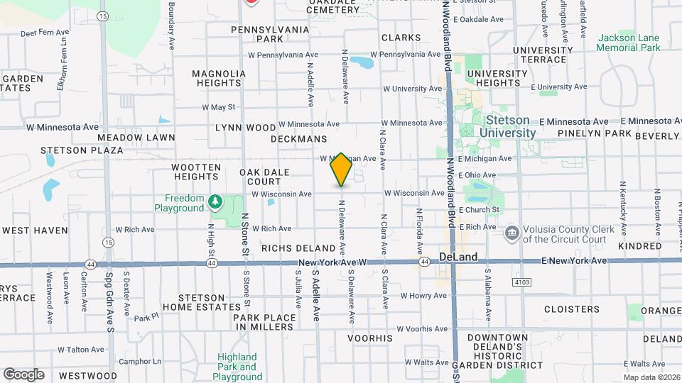 302 N Delaware Ave Map and Location Details