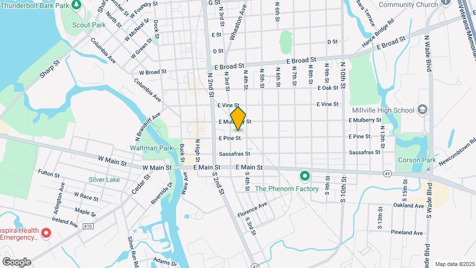 314 E Pine St. Map and Location Details