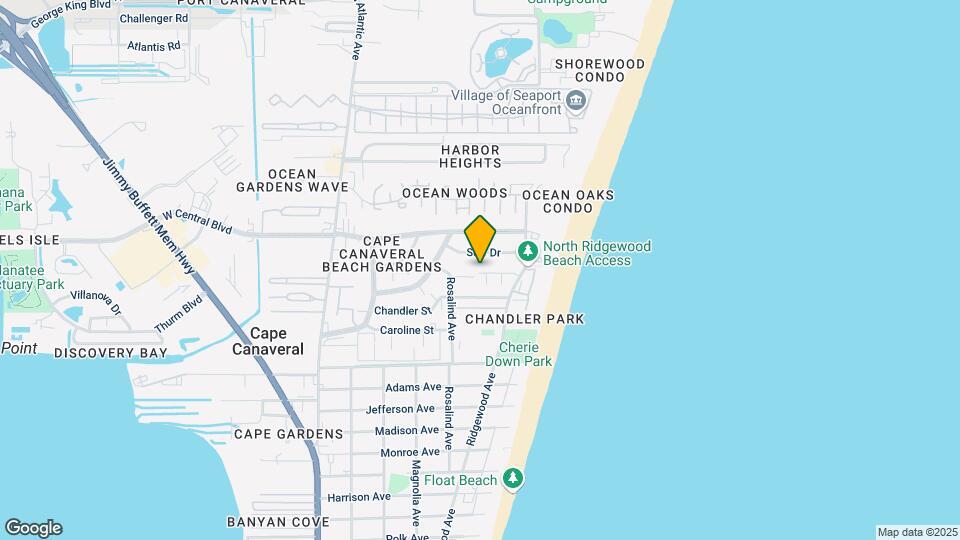 402 Sailfish Ave Map and Location Details