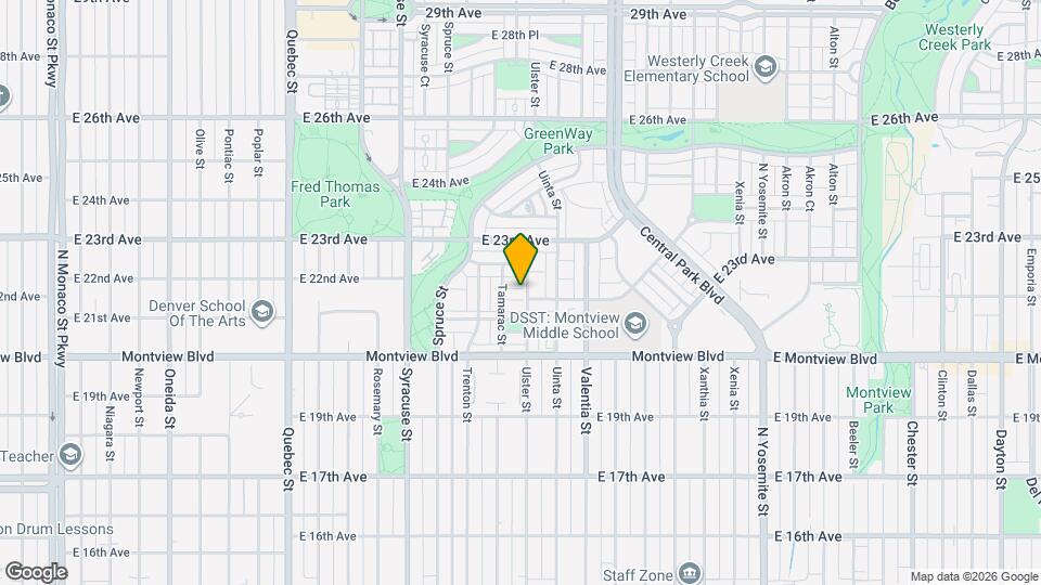 2221 Ulster St Map and Location Details