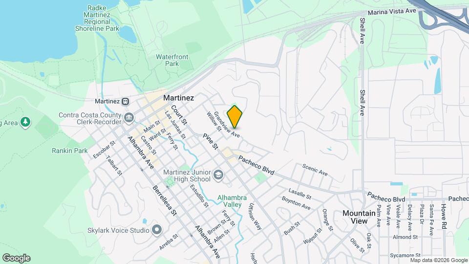 1145 Grandview Ave Map and Location Details