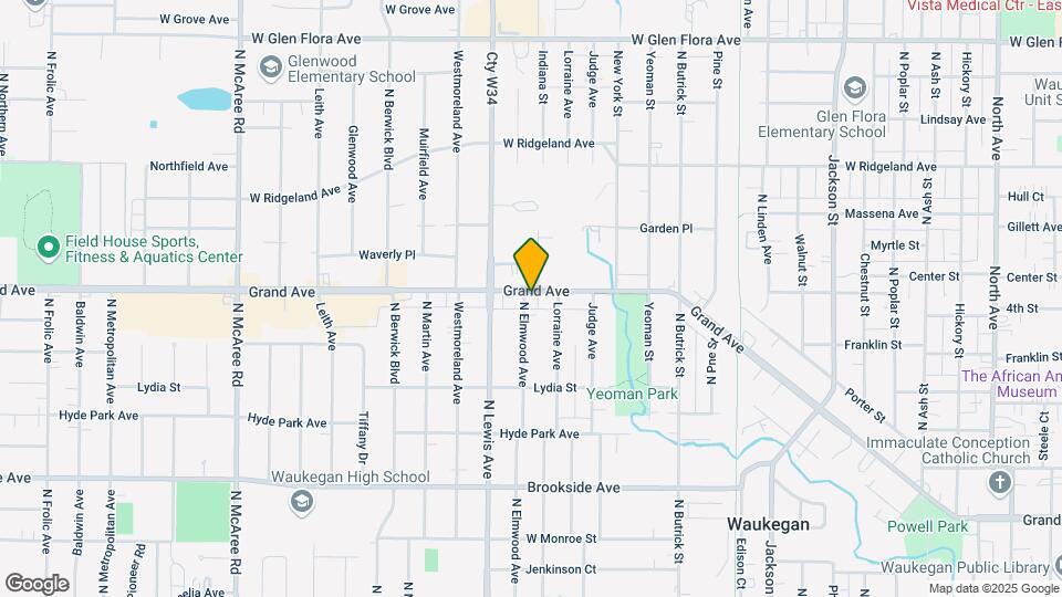 645 N Elmwood Ave Map and Location Details