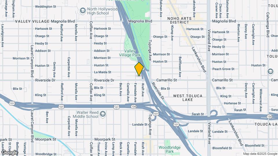 11445 Riverside Dr Map and Location Details