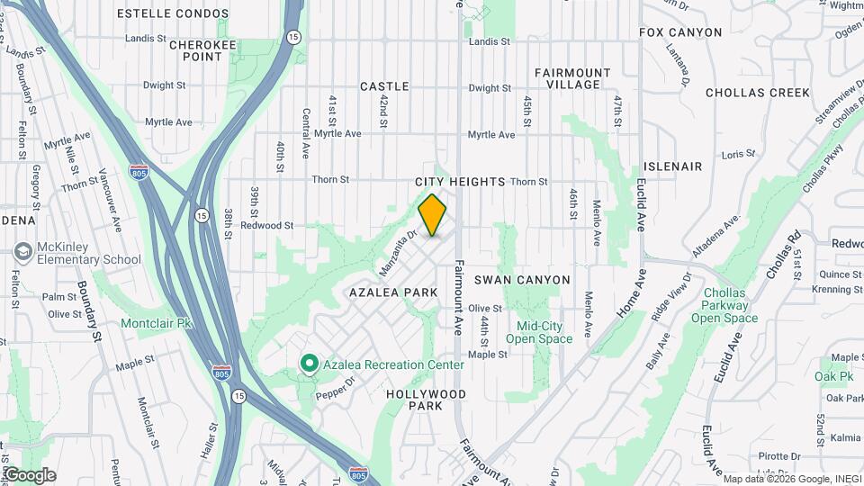 4328 Poplar St Map and Location Details